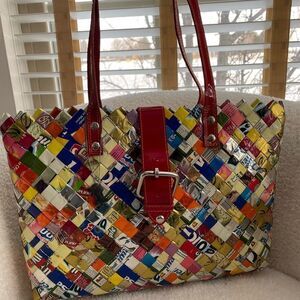 Nahui Ollin Candy Wrapper Bag Purse